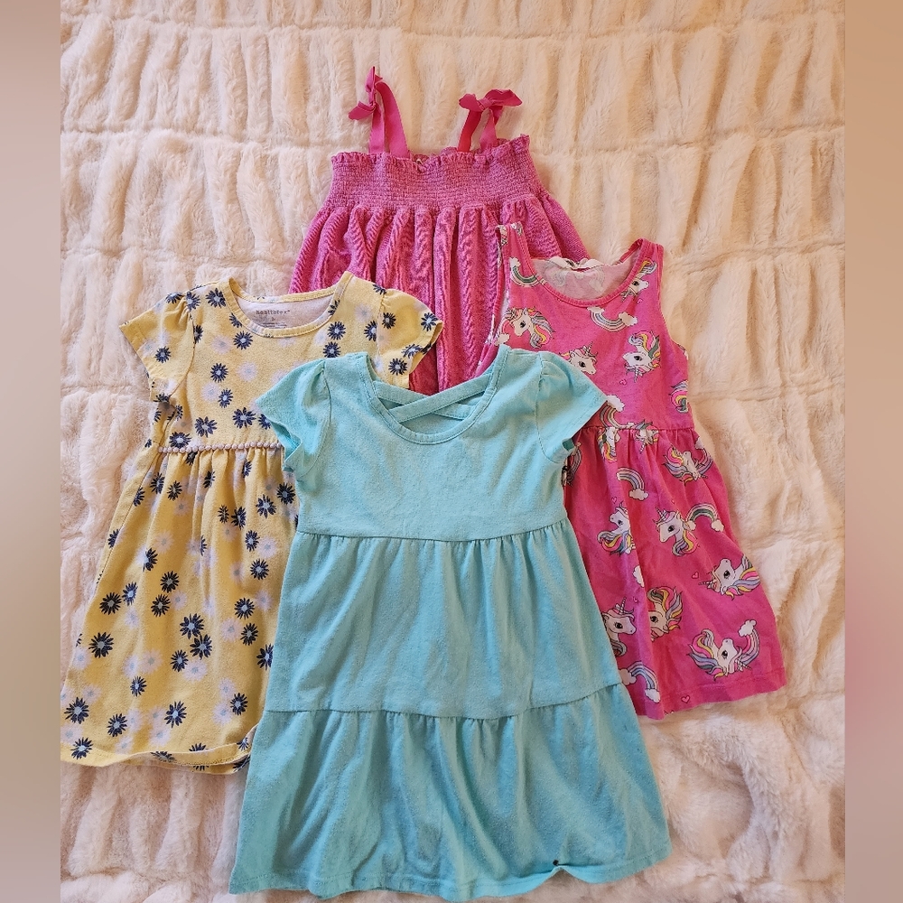 Bundle of toddler dresses various brands